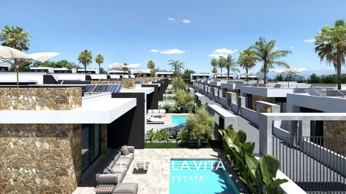 Furnished New Build Villas with Private pools for sale in Ciudad Quesada, Alicante