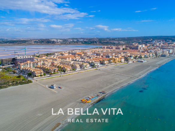 New Build Beach apartments with sea views for sale in Santa Pola, Alicante aerial