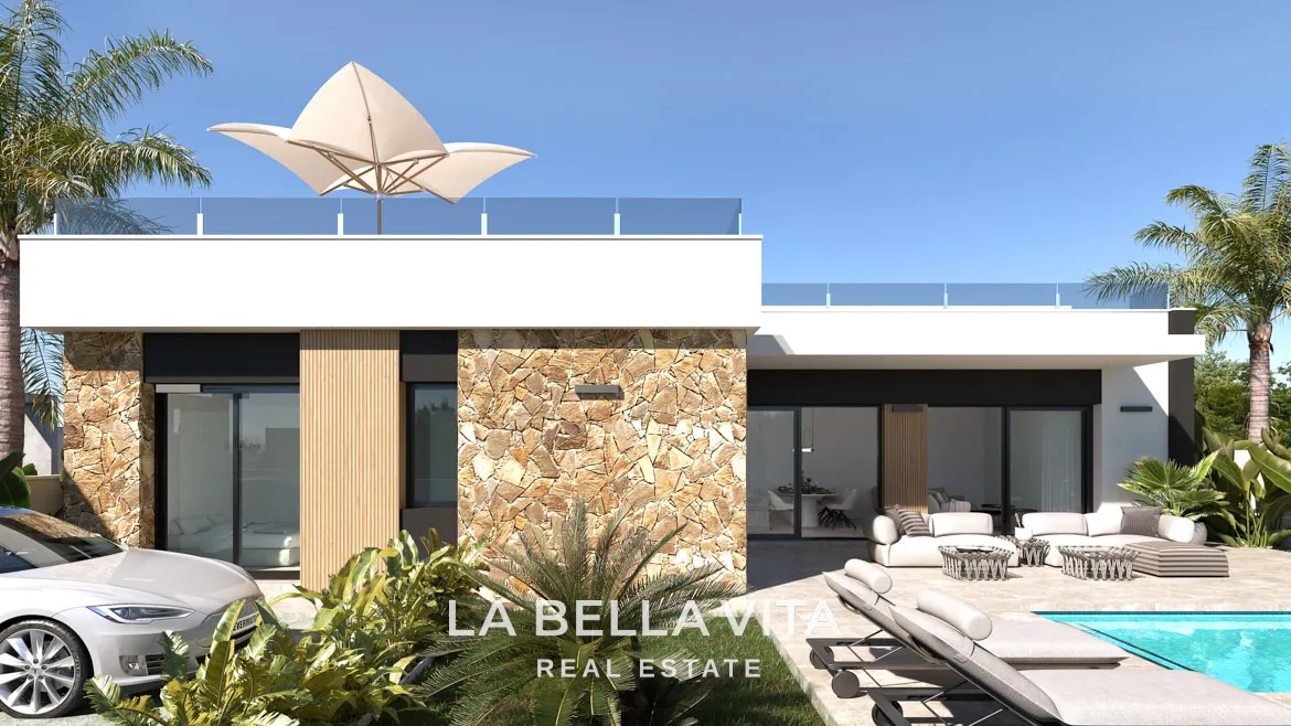 Single-storey New Build Villas with Private pools for sale in Ciudad Quesada, Alicante