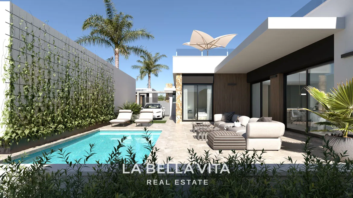 Single-storey New Build Villas with Private pools for sale in Ciudad Quesada, Alicante
