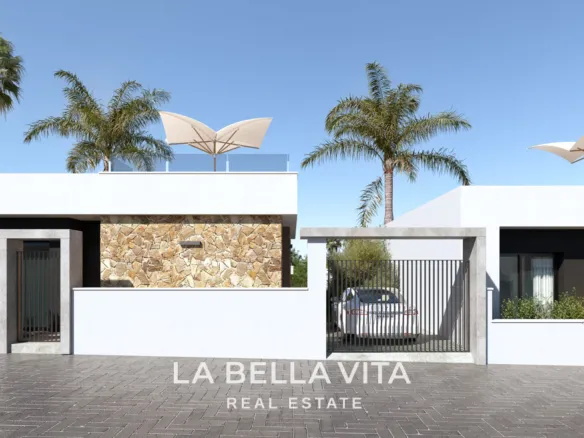Single-storey New Build Villas with Private pools for sale in Ciudad Quesada, Alicante