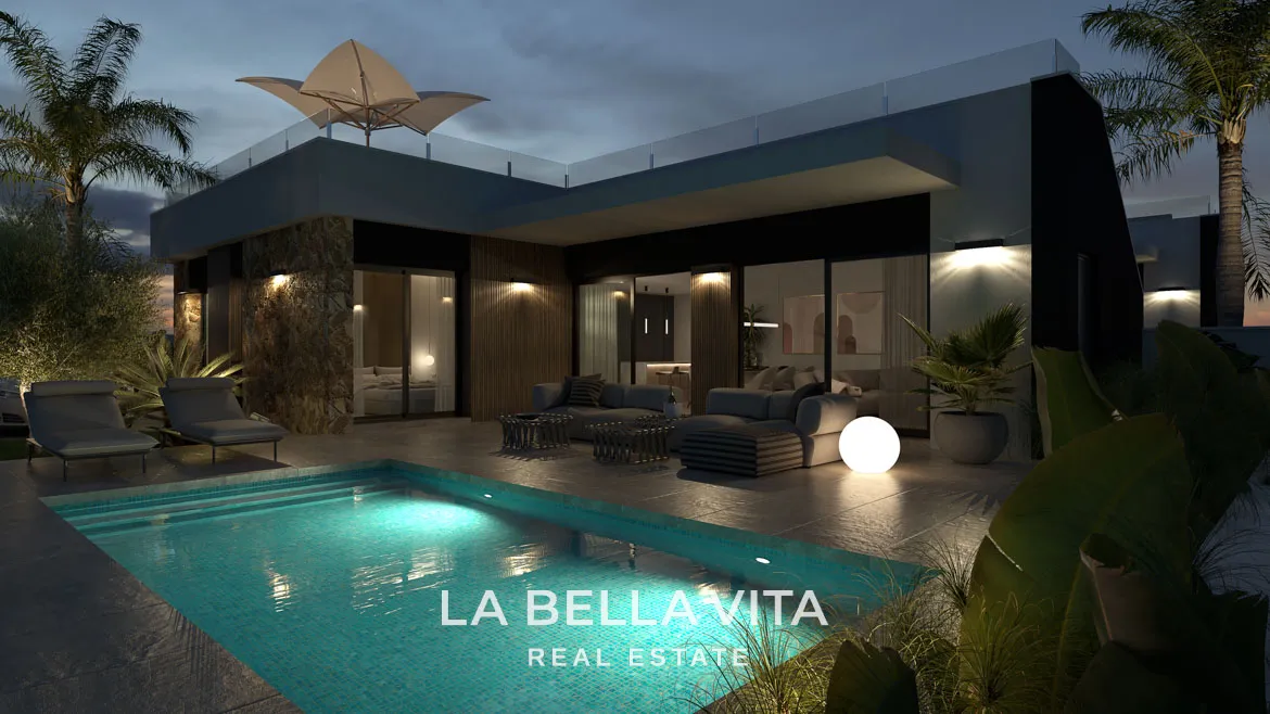 Single-storey New Build Villas with Private pools for sale in Ciudad Quesada, Alicante