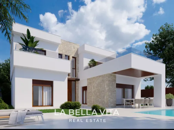 Independent Luxury New Build Villas for sale in Vistabella Golf with Private Pools