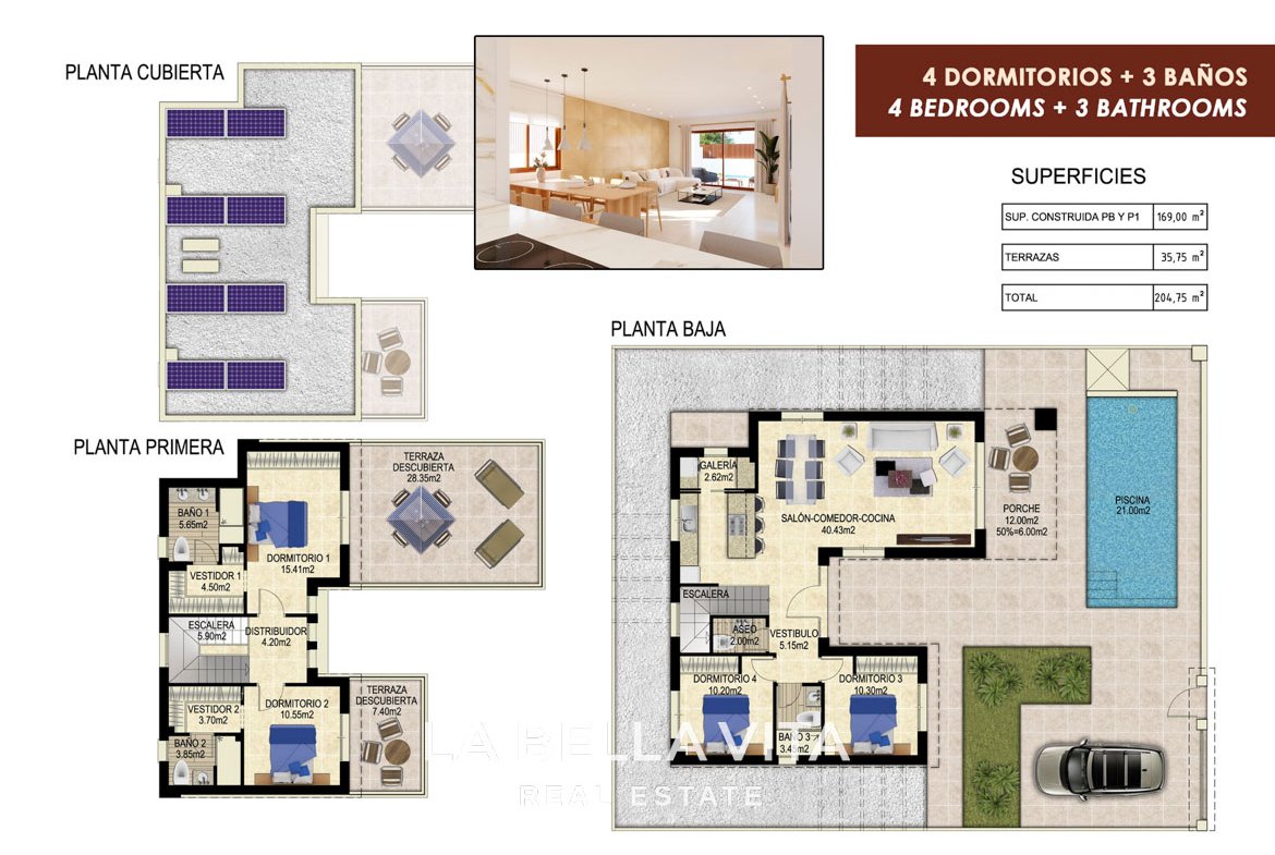 Independent Luxury New Build Villas for sale in Vistabella Golf with Private Pools