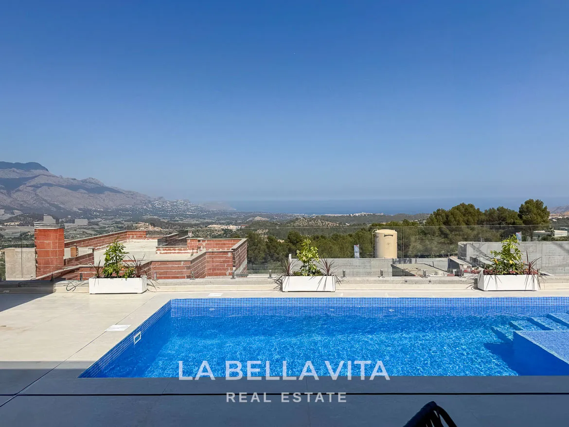 Luxury New Build Properties with sea views for sale in Polop Hills