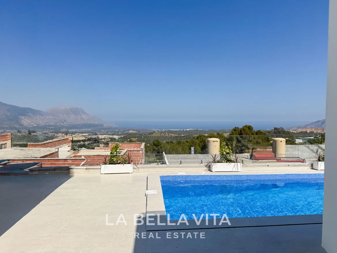 Luxury New Build Properties with sea views for sale in Polop Hills