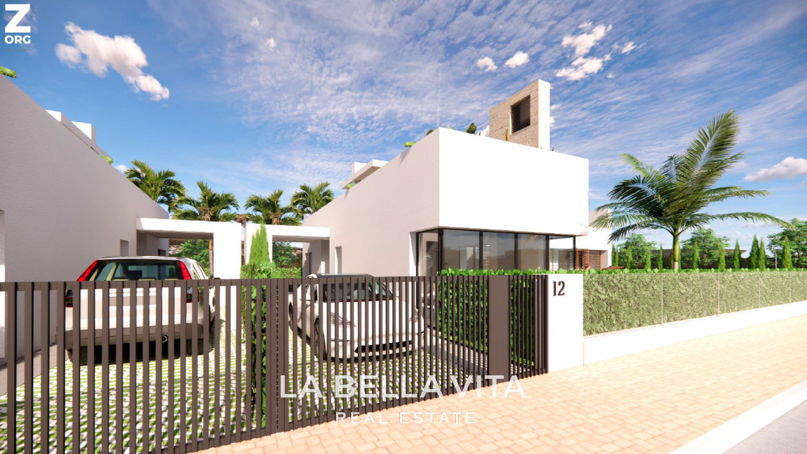 Luxury New Build Villas with Basement, Solarium and a Private Pool for Sale in Santa Rosalía Resort, Murcia