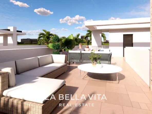 Luxury New Build Villas with Basement, Solarium and a Private Pool for Sale in Santa Rosalía Resort, Murcia