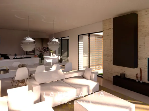 Luxury New Build Villas with Basement, Solarium and a Private Pool for Sale in Santa Rosalía Resort, Murcia