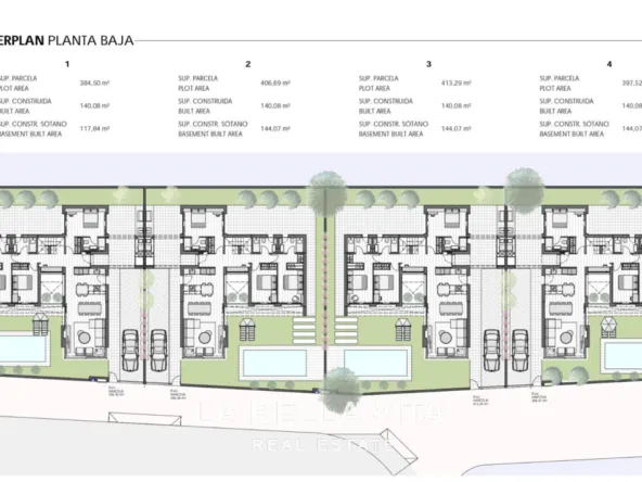 Luxury New Build Villas with Basement, Solarium and a Private Pool for Sale in Santa Rosalía Resort, Murcia