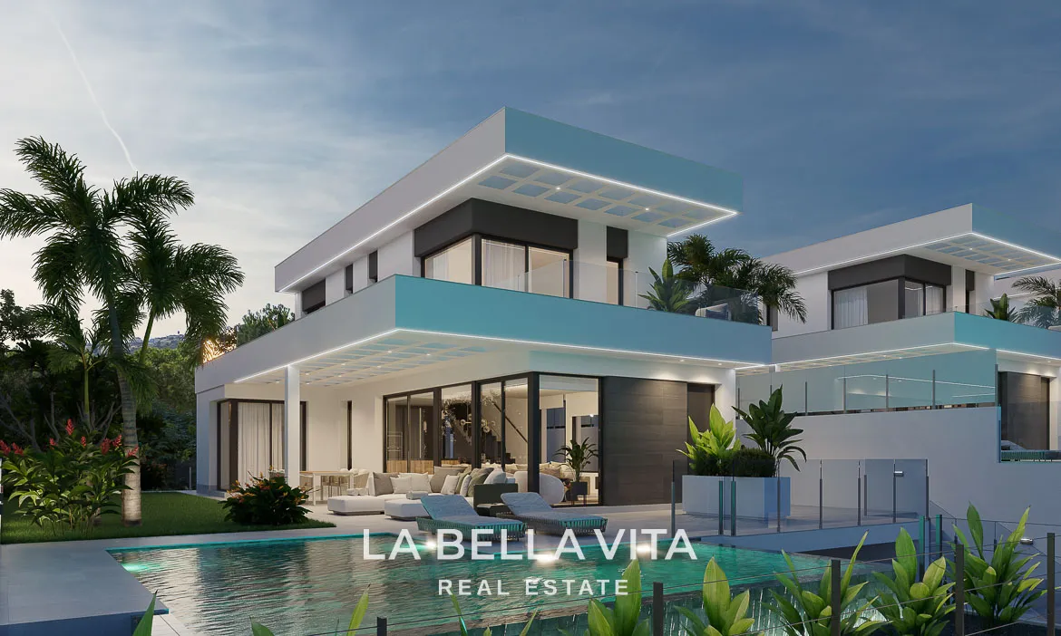New Build Luxury Properties with Private Pool for Sale in Sierra Cortina, Finestrat