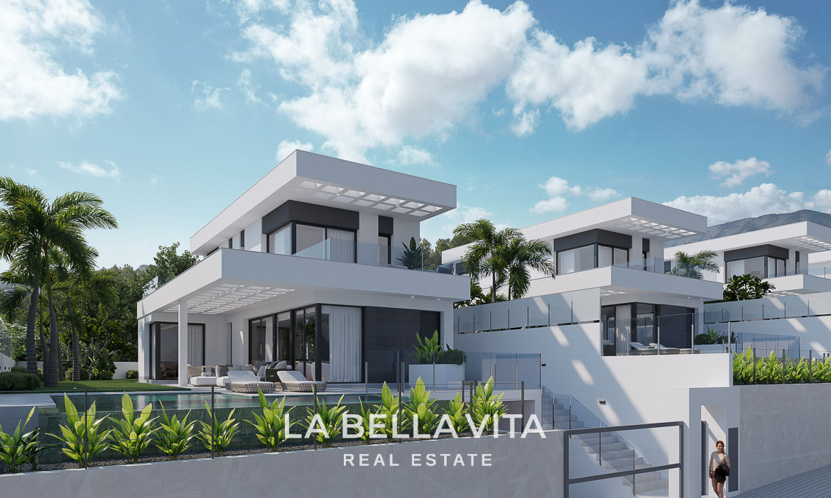 New Build Luxury Properties with Private Pool for Sale in Sierra Cortina, Finestrat