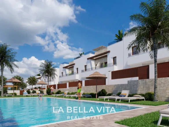 Modern Townhouses for Sale in Vistabella Golf – Spacious new build Homes with Private Solarium & Communal Pool