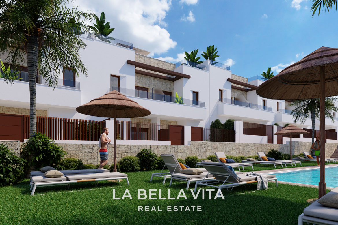 Modern Townhouses for Sale in Vistabella Golf – Spacious new build Homes with Private Solarium & Communal Pool