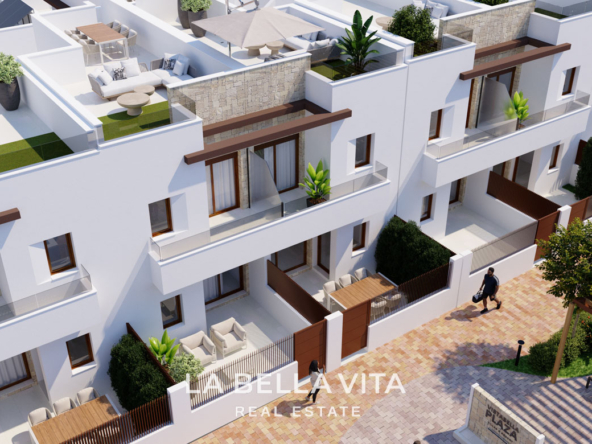 Modern Townhouses for Sale in Vistabella Golf – Spacious new build Homes with Private Solarium & Communal Pool