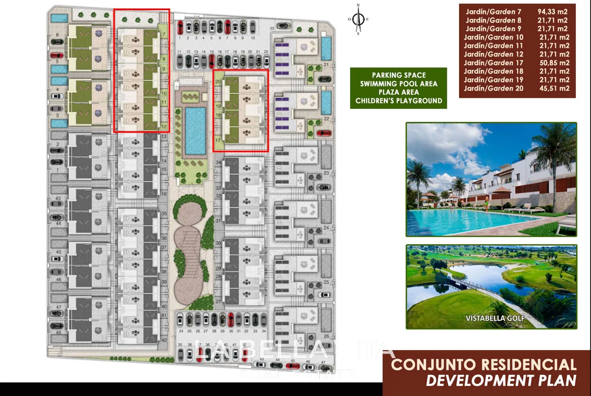 Modern Townhouses for Sale in Vistabella Golf – Spacious new build Homes with Private Solarium & Communal Pool