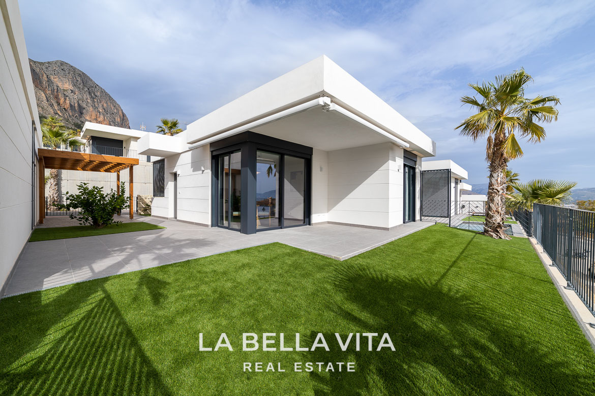 New-Build Properties for sale with Sea Views, optional private pool and solarium in Polop – Modern Homes in a Gated Community