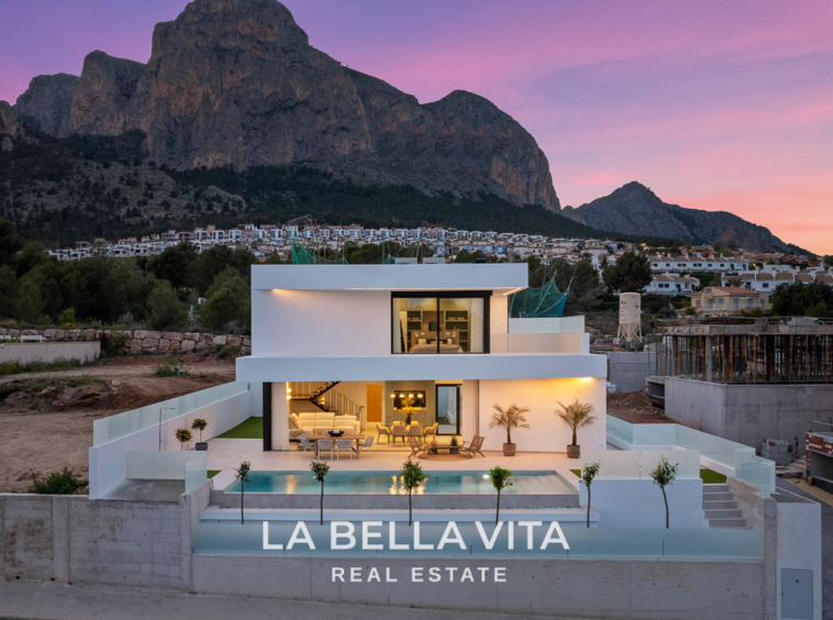 Stunning New Build Luxury Properties with private pool, garage and basement for sale in Polop, Alicante