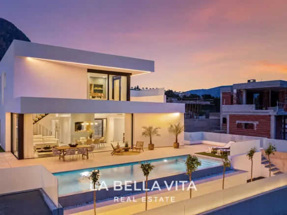 Stunning New Build Luxury Properties with private pool, garage and basement for sale in Polop, Alicante