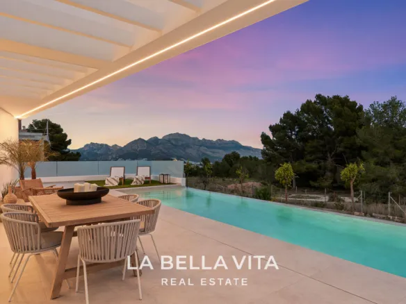 Stunning New Build Luxury Properties with private pool, garage and basement for sale in Polop, Alicante