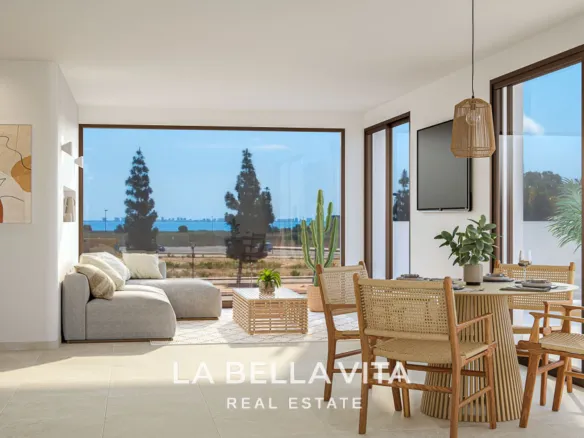 Modern Mediterranean-Style New Build Apartments with Sea Views for Sale in Serena Golf, Los Alcázares