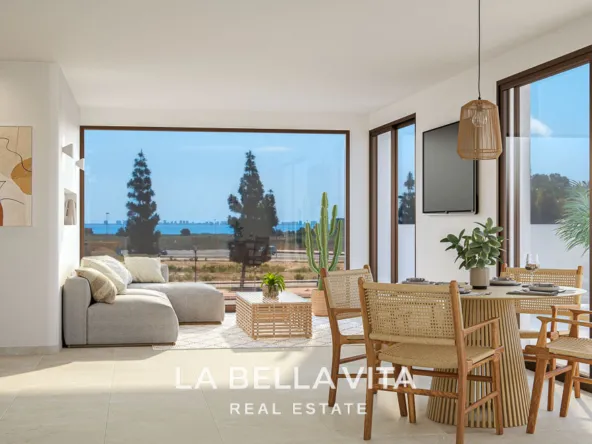 Modern Mediterranean-Style New Build Apartments with Sea Views for Sale in Serena Golf, Los Alcázares