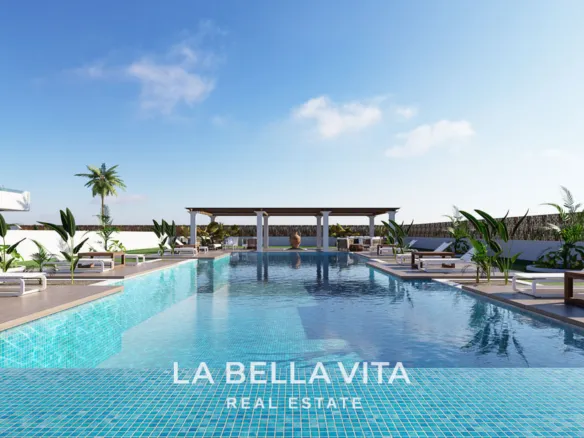 Modern Mediterranean-Style New Build Apartments with Sea Views for Sale in Serena Golf, Los Alcázares