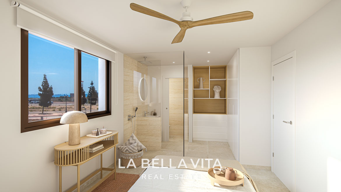Modern Mediterranean-Style New Build Apartments with Sea Views for Sale in Serena Golf, Los Alcázares