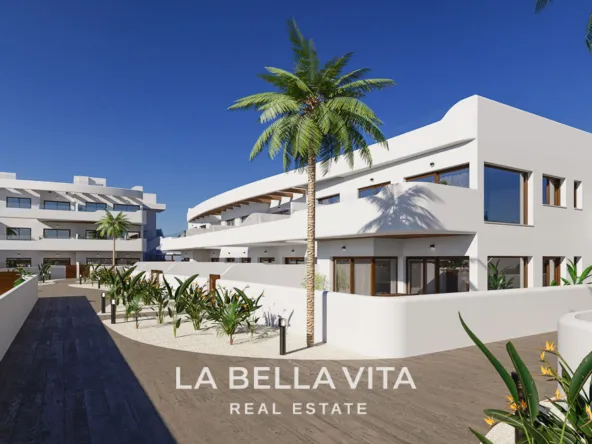 Modern Mediterranean-Style New Build Apartments with Sea Views for Sale in Serena Golf, Los Alcázares