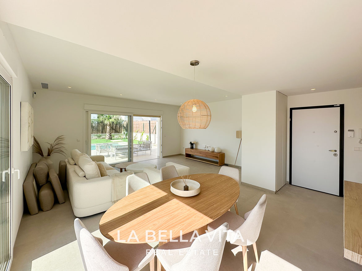Modern New Build Independent Villas with Pools for sale in La Herrada, Los Montesinos