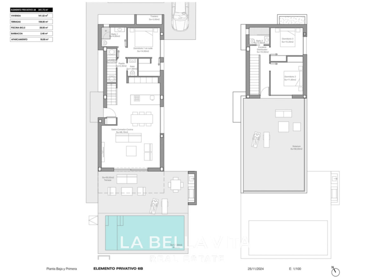 Modern New Build Independent Villas with Pools for sale in La Herrada, Los Montesinos