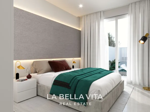 Modern New Build Single-Storey Villas with Double-Height Ceilings for Sale in Serena Golf, Los Alcázares
