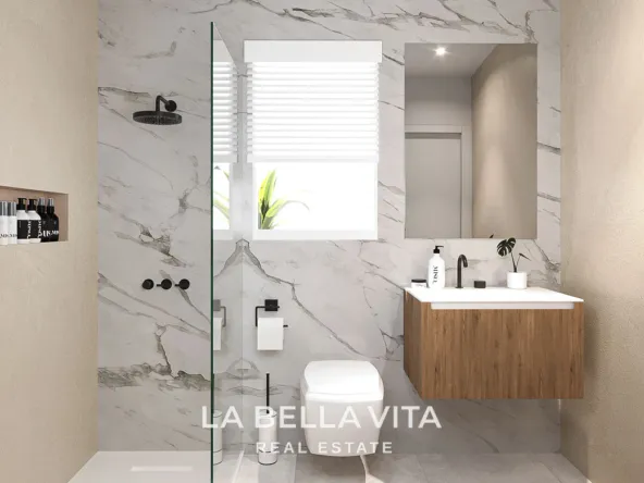 Modern New Build Single-Storey Villas with Double-Height Ceilings for Sale in Serena Golf, Los Alcázares