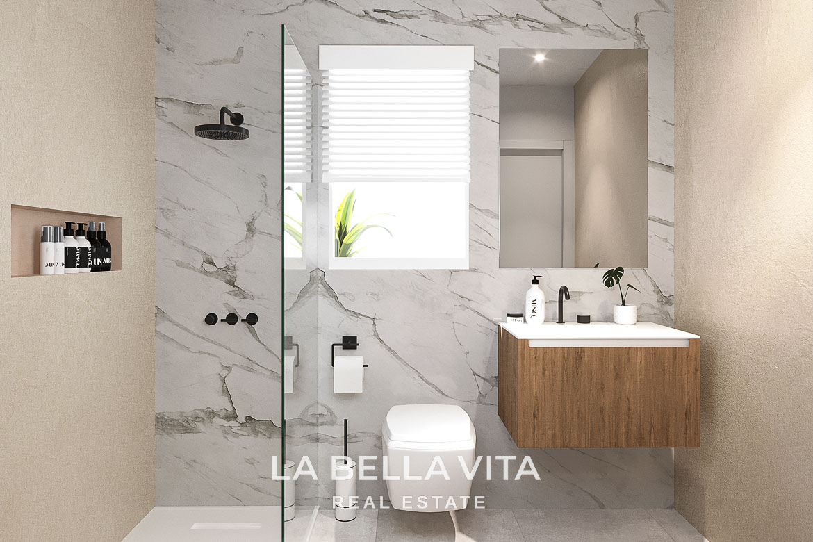 Modern New Build Single-Storey Villas with Double-Height Ceilings for Sale in Serena Golf, Los Alcázares