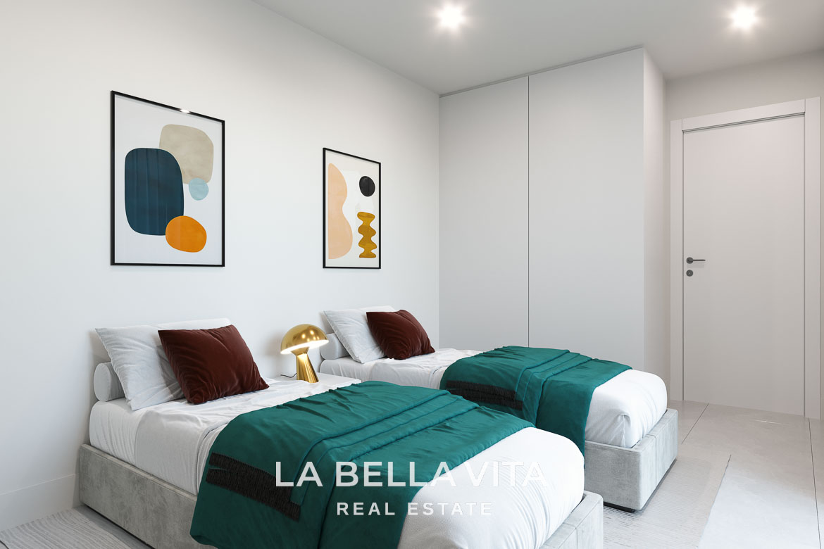 Modern New Build Single-Storey Villas with Double-Height Ceilings for Sale in Serena Golf, Los Alcázares