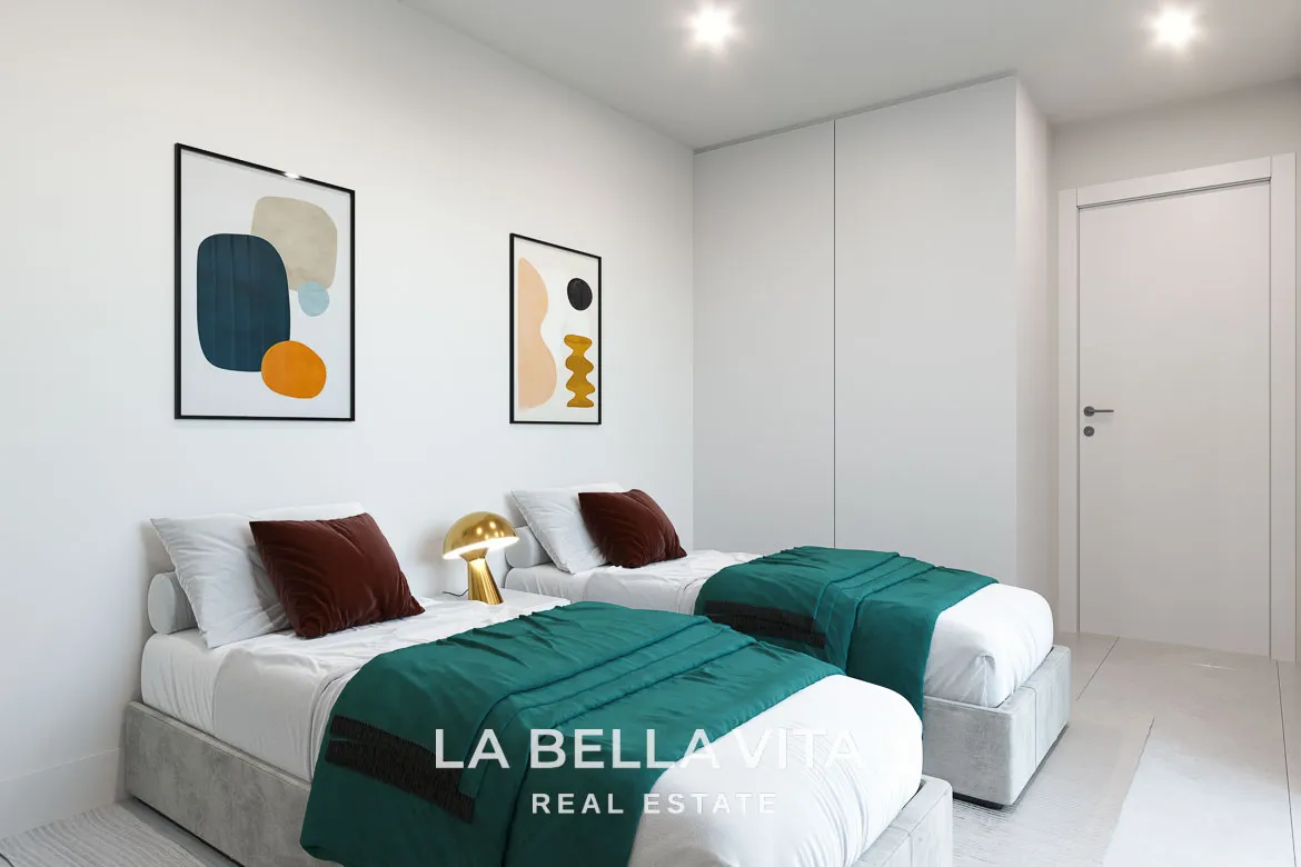 Modern New Build Single-Storey Villas with Double-Height Ceilings for Sale in Serena Golf, Los Alcázares