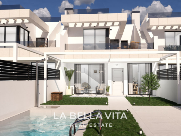 New Build Attached Homes with Private Pools & Basements for Sale in Rojales, Alicante