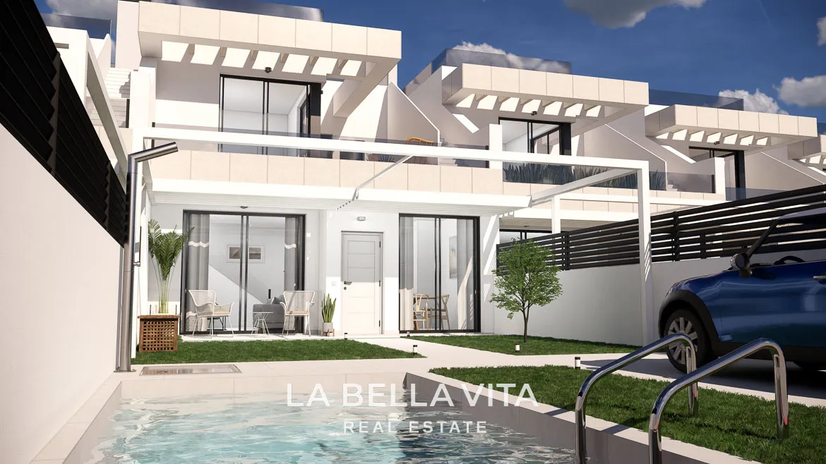 New Build Attached Homes with Private Pools & Basements for Sale in Rojales, Alicante