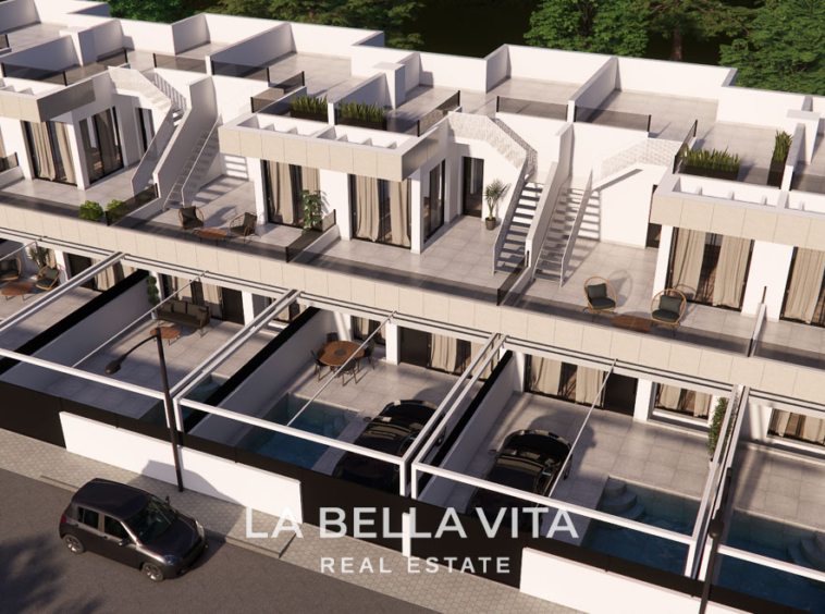 New Build Attached Homes with Private Pools & Basements for Sale in Rojales, Alicante