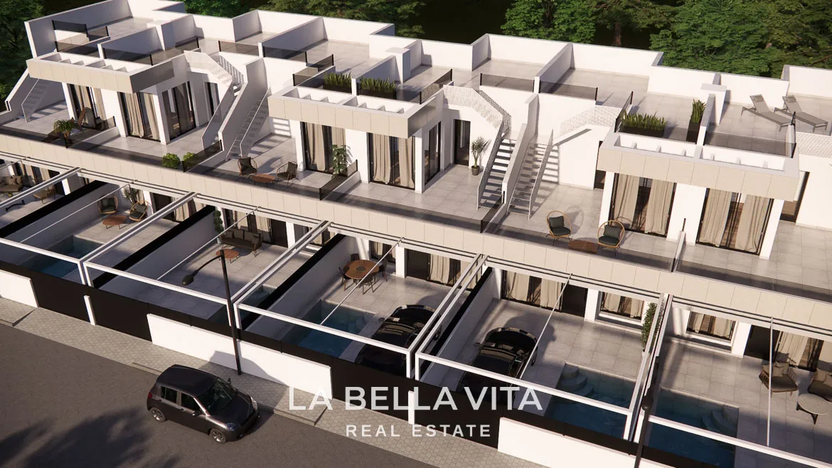New Build Attached Homes with Private Pools & Basements for Sale in Rojales, Alicante