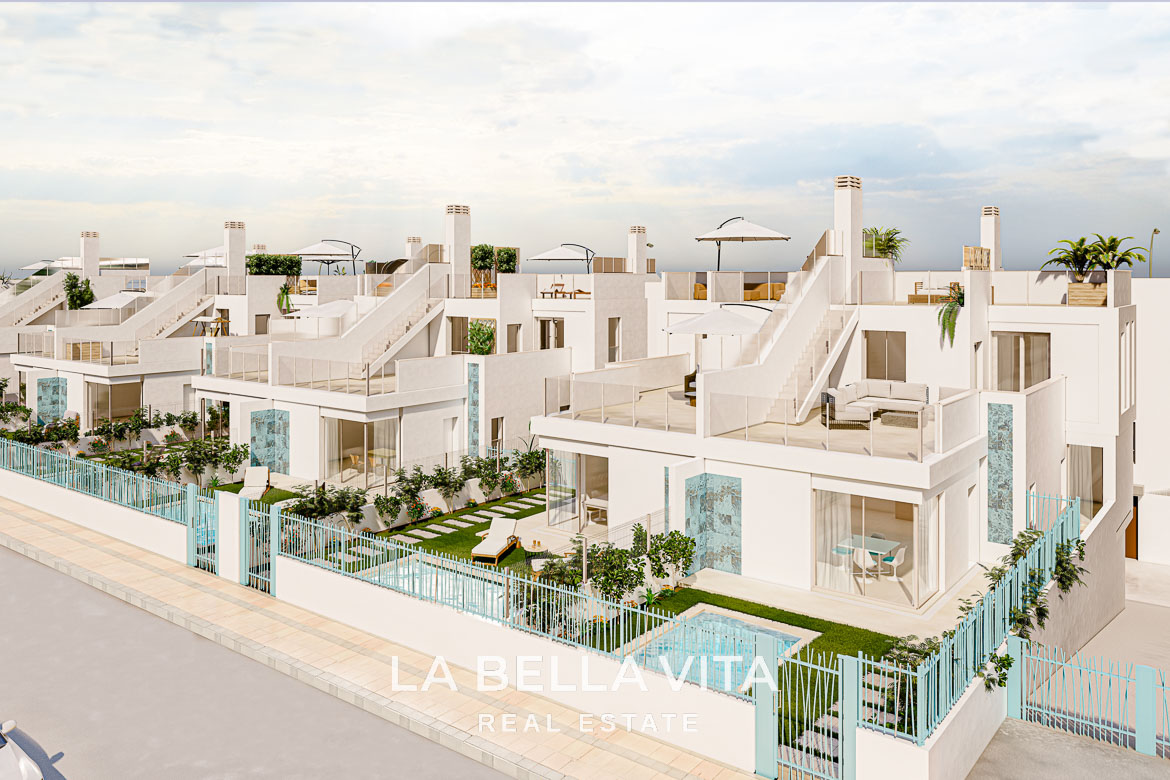 New Build Villas for Sale in Serena Golf, Los Alcázares – Private Pool and Underground Garage
