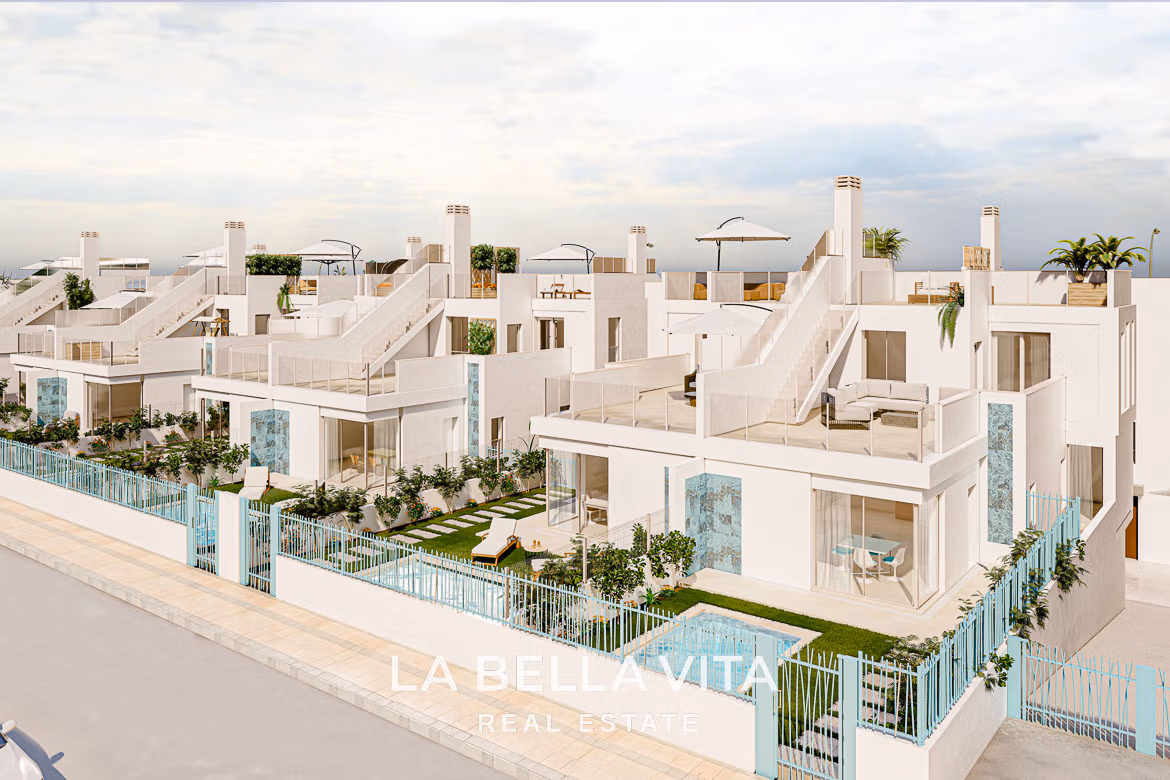 New Build Villas for Sale in Serena Golf, Los Alcázares – Private Pool and Underground Garage