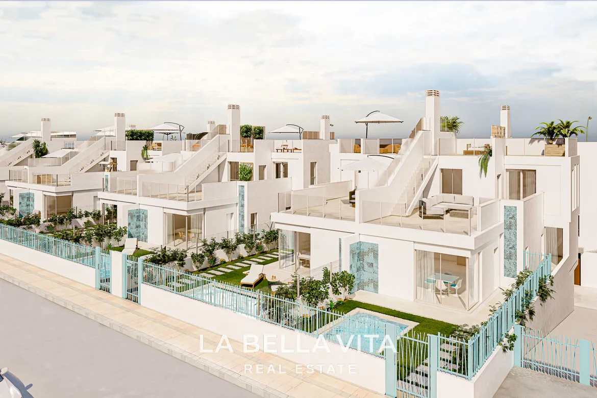 New Build Villas for Sale in Serena Golf, Los Alcázares – Private Pool and Underground Garage