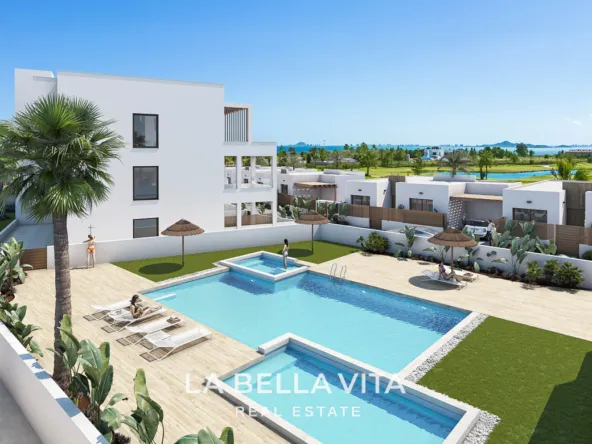 Beautiful Modern Apartments with Sea and Golf Views for sale in Serena Golf, Los Alcázares