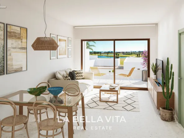 Beautiful Modern Apartments with Sea and Golf Views for sale in Serena Golf, Los Alcázares