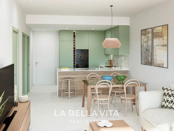 Beautiful Modern Apartments with Sea and Golf Views for sale in Serena Golf, Los Alcázares