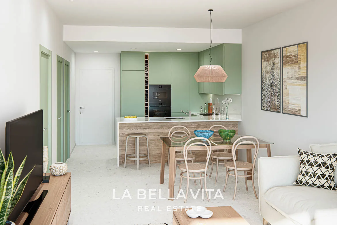 Beautiful Modern Apartments with Sea and Golf Views for sale in Serena Golf, Los Alcázares