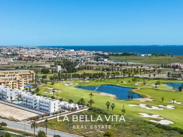Beautiful Modern Apartments with Sea and Golf Views for sale in Serena Golf, Los Alcázares