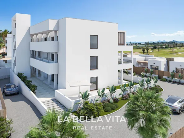 Beautiful Modern Apartments with Sea and Golf Views for sale in Serena Golf, Los Alcázares