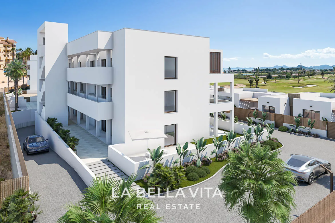Beautiful Modern Apartments with Sea and Golf Views for sale in Serena Golf, Los Alcázares